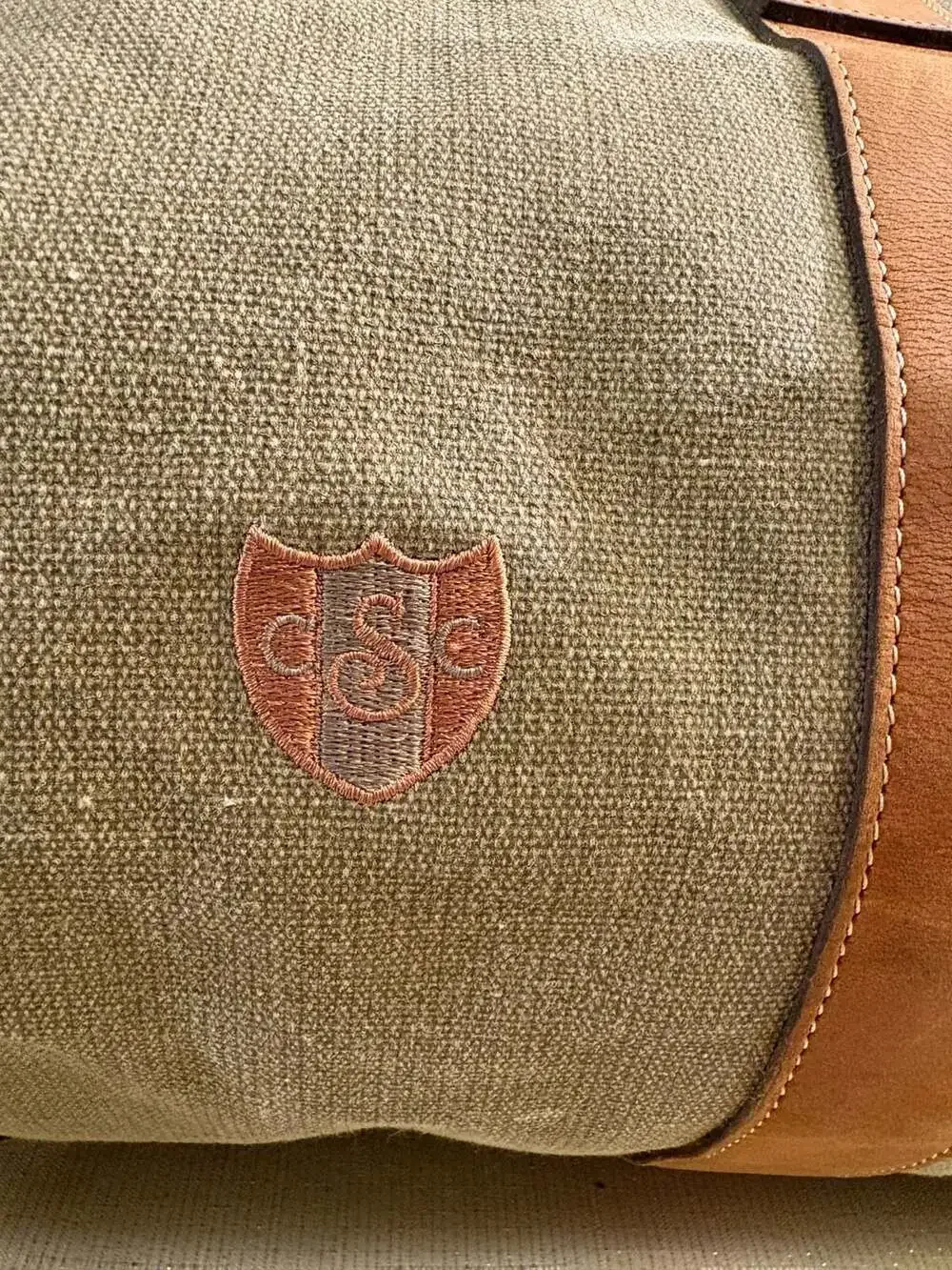 Cutter & Buck Canvas And Leather Duffle Bag